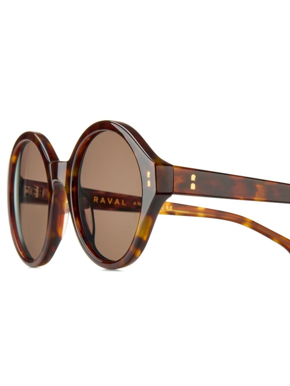 New Raval Eyewear Women's Sunglasses Havana Square Brown Lens Acetate Frame C2
